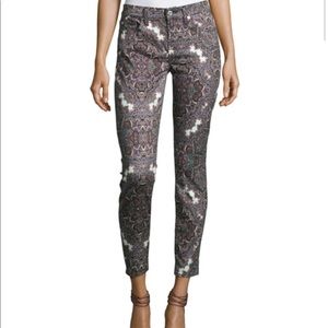 NWT✨7 For All Mankind Paisley Ankle Skinny Jeans